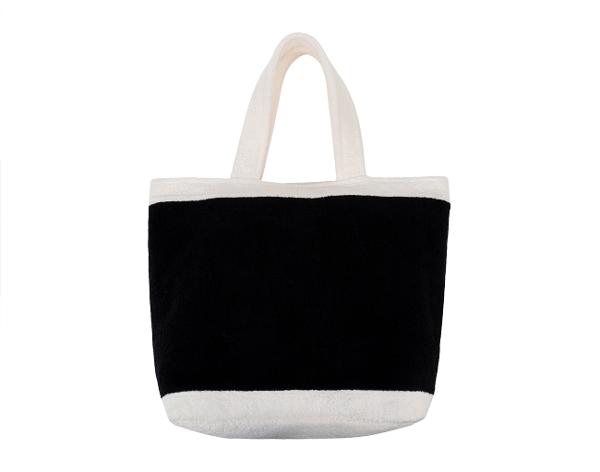 샤넬 비치 타올 토트백 블랙 화이트