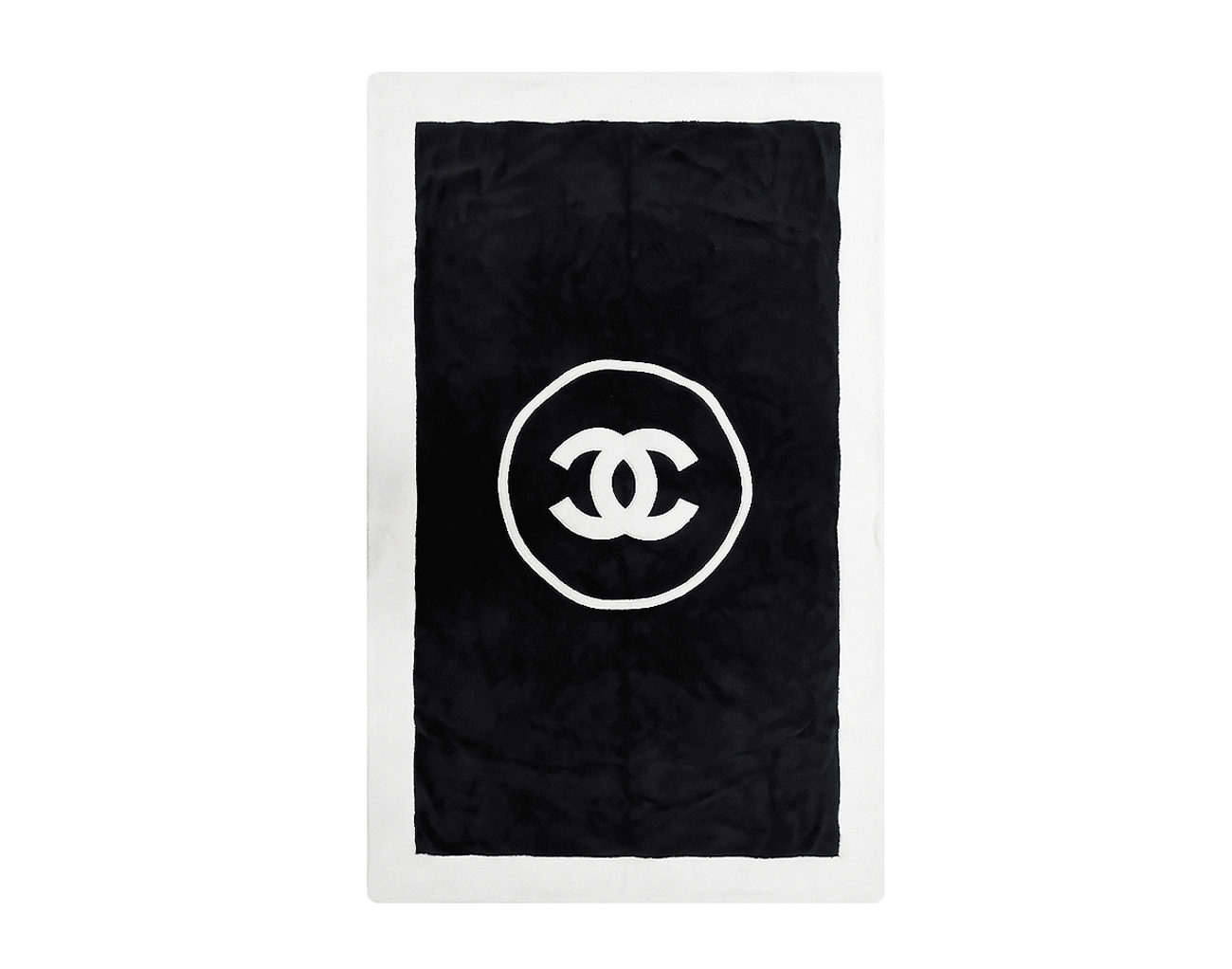 샤넬 비치 타올 토트백 블랙 화이트