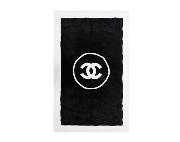 샤넬 비치 타올 토트백 블랙 화이트