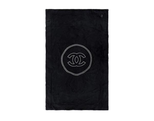 샤넬 비치 타올 토트백 블랙 화이트