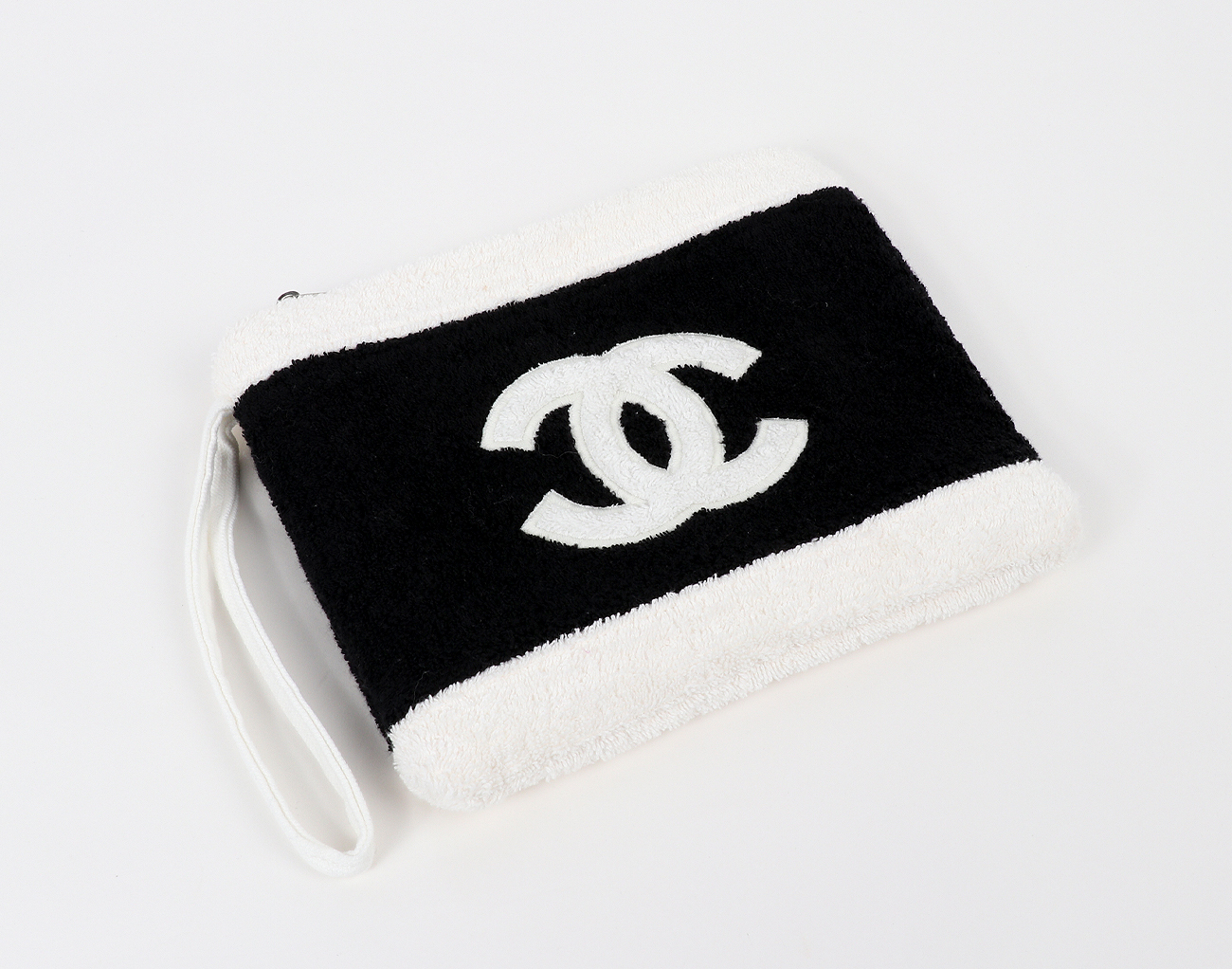 샤넬 비치 타올 토트백 블랙 화이트