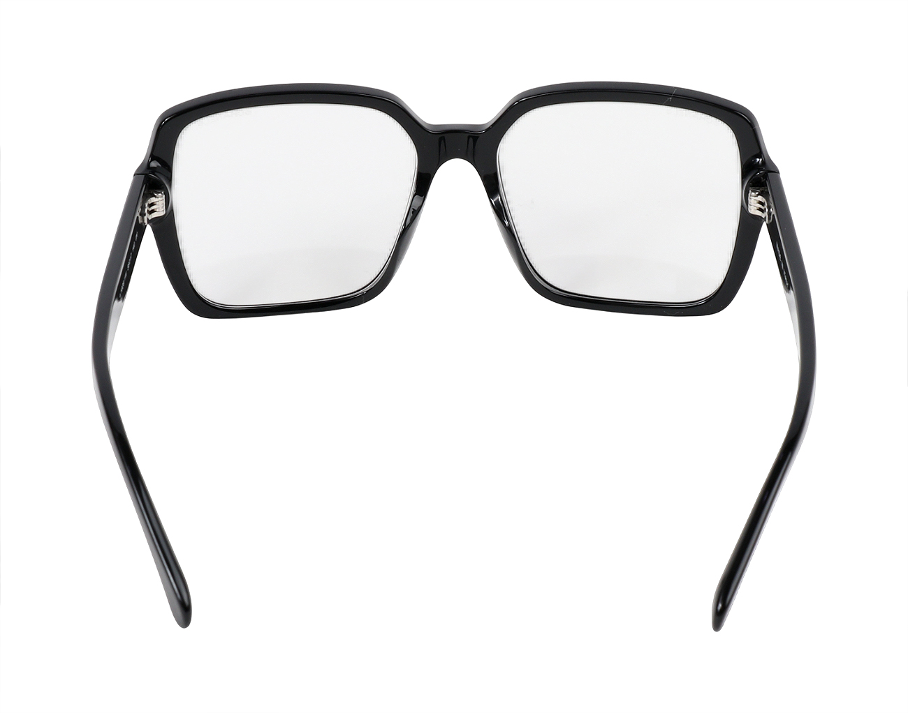 샤넬 레터링 스퀘어 안경 블랙