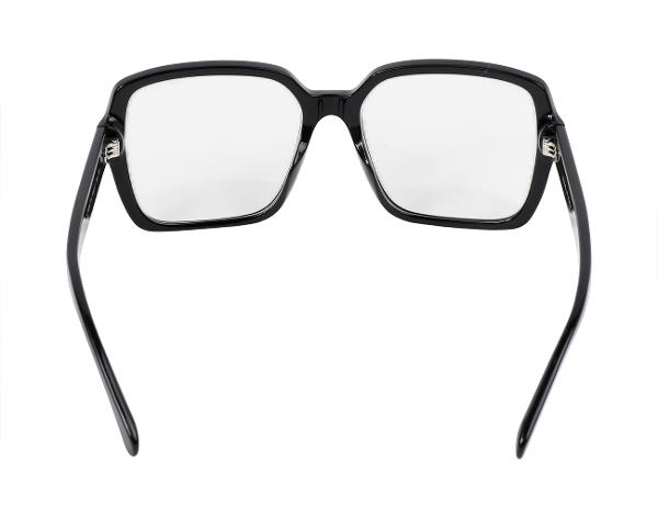 샤넬 레터링 스퀘어 안경 블랙