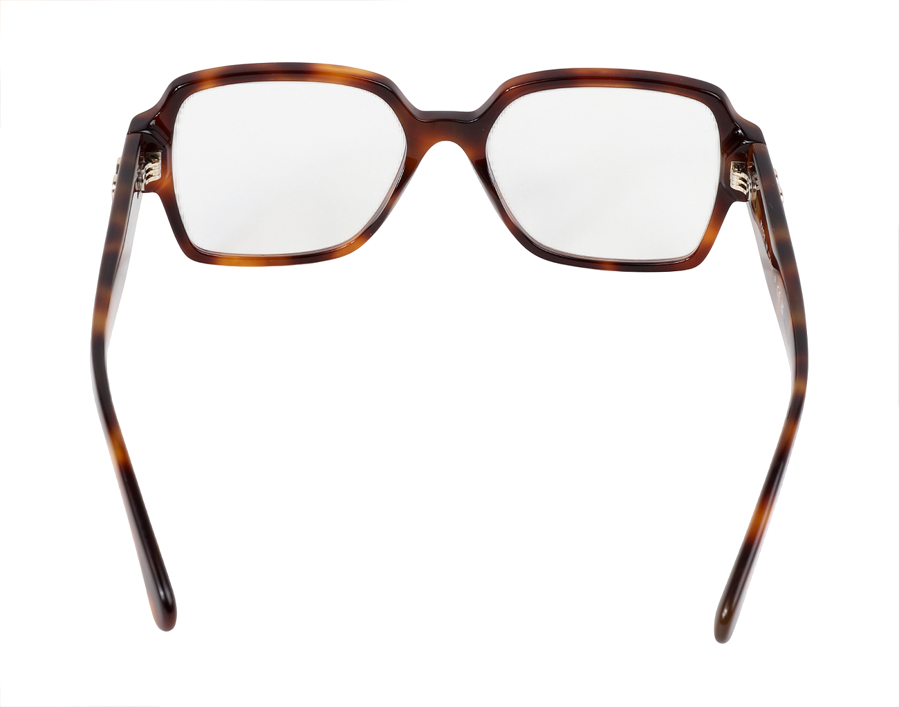 샤넬 하트 CC 스퀘어 프레임 안경 톨토이즈