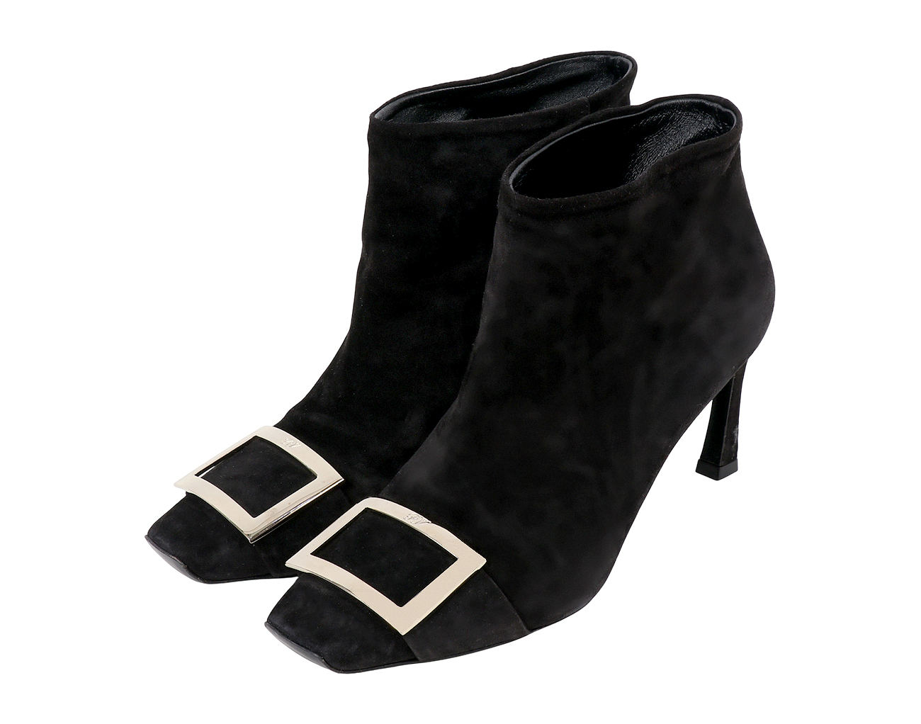 로저비비에 스웨이드 트럼펫 부티 블랙 37 1/2