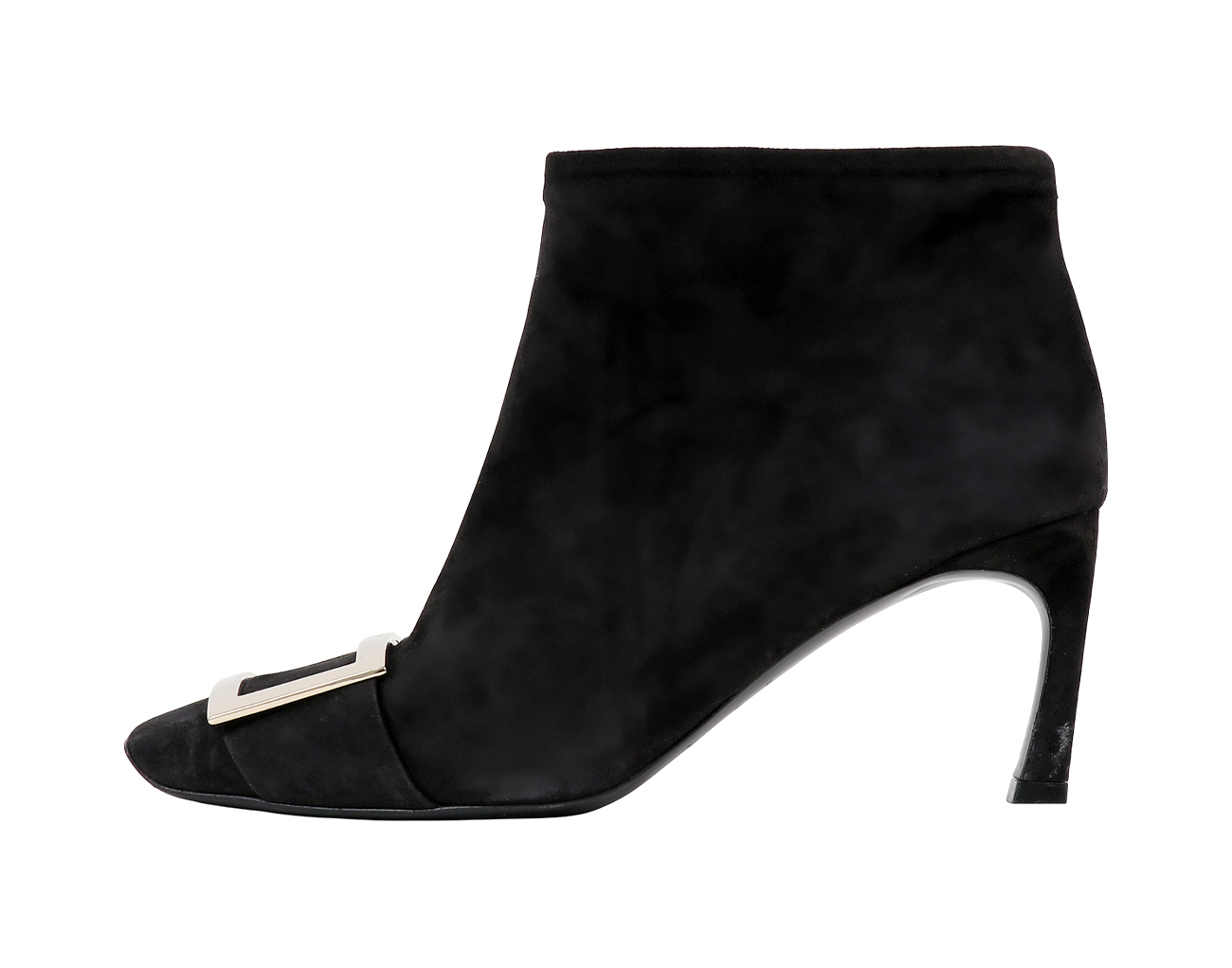 로저비비에 스웨이드 트럼펫 부티 블랙 37 1/2