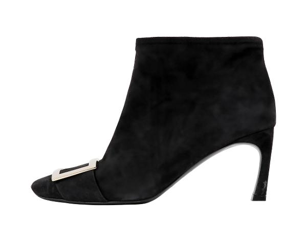 로저비비에 스웨이드 트럼펫 부티 블랙 37 1/2