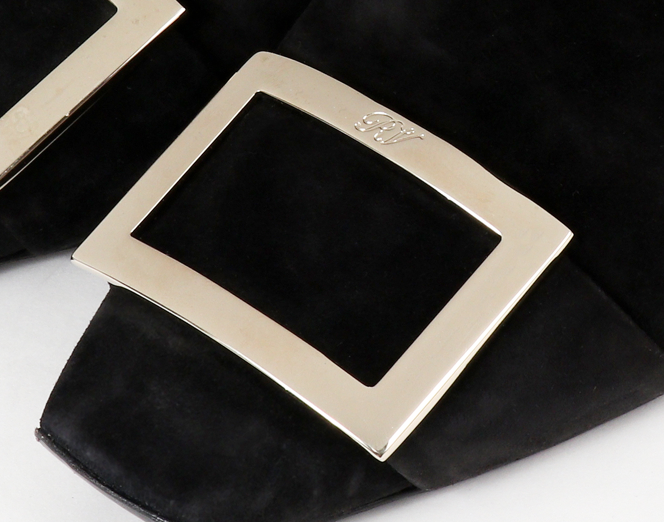 로저비비에 스웨이드 트럼펫 부티 블랙 37 1/2