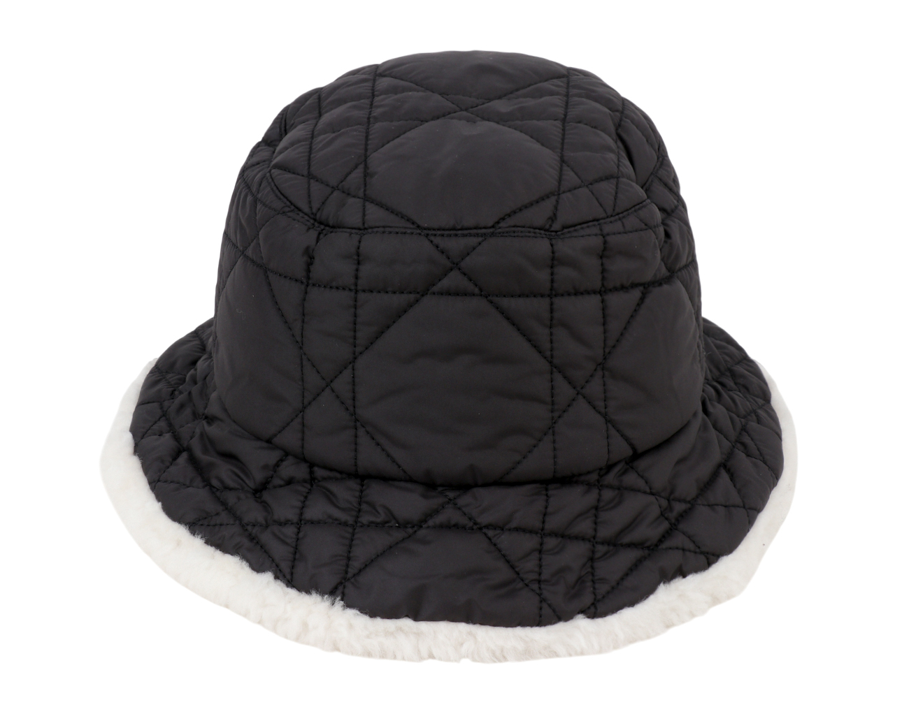 디올 테디 D 매크로까나쥬 스몰 브림 버킷햇 블랙 57