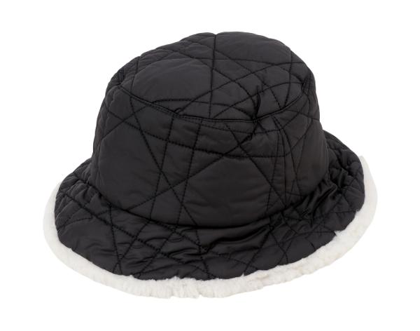 디올 테디 D 매크로까나쥬 스몰 브림 버킷햇 블랙 57