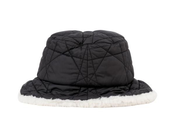 디올 테디 D 매크로까나쥬 스몰 브림 버킷햇 블랙 57