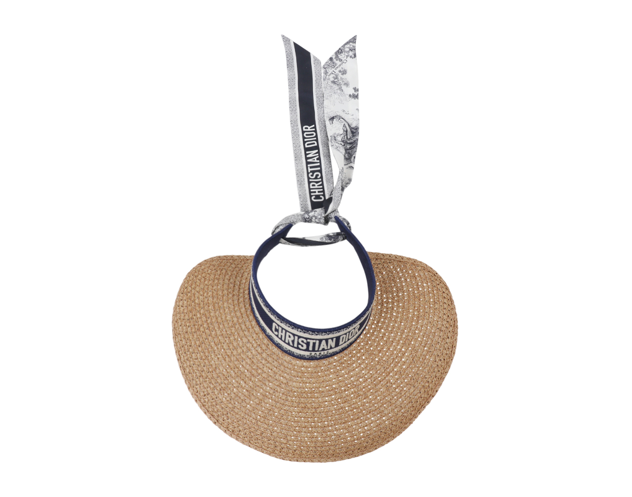 디올 리비에라 D-오션 미차 바이저 네이비 블루 화이트