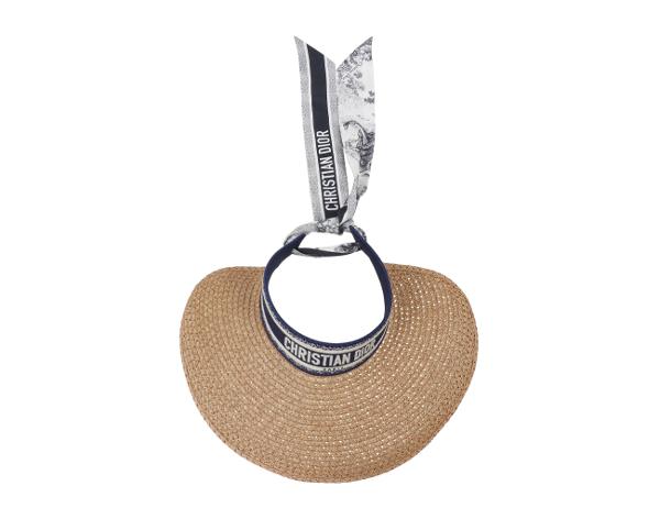 디올 리비에라 D-오션 미차 바이저 네이비 블루 화이트