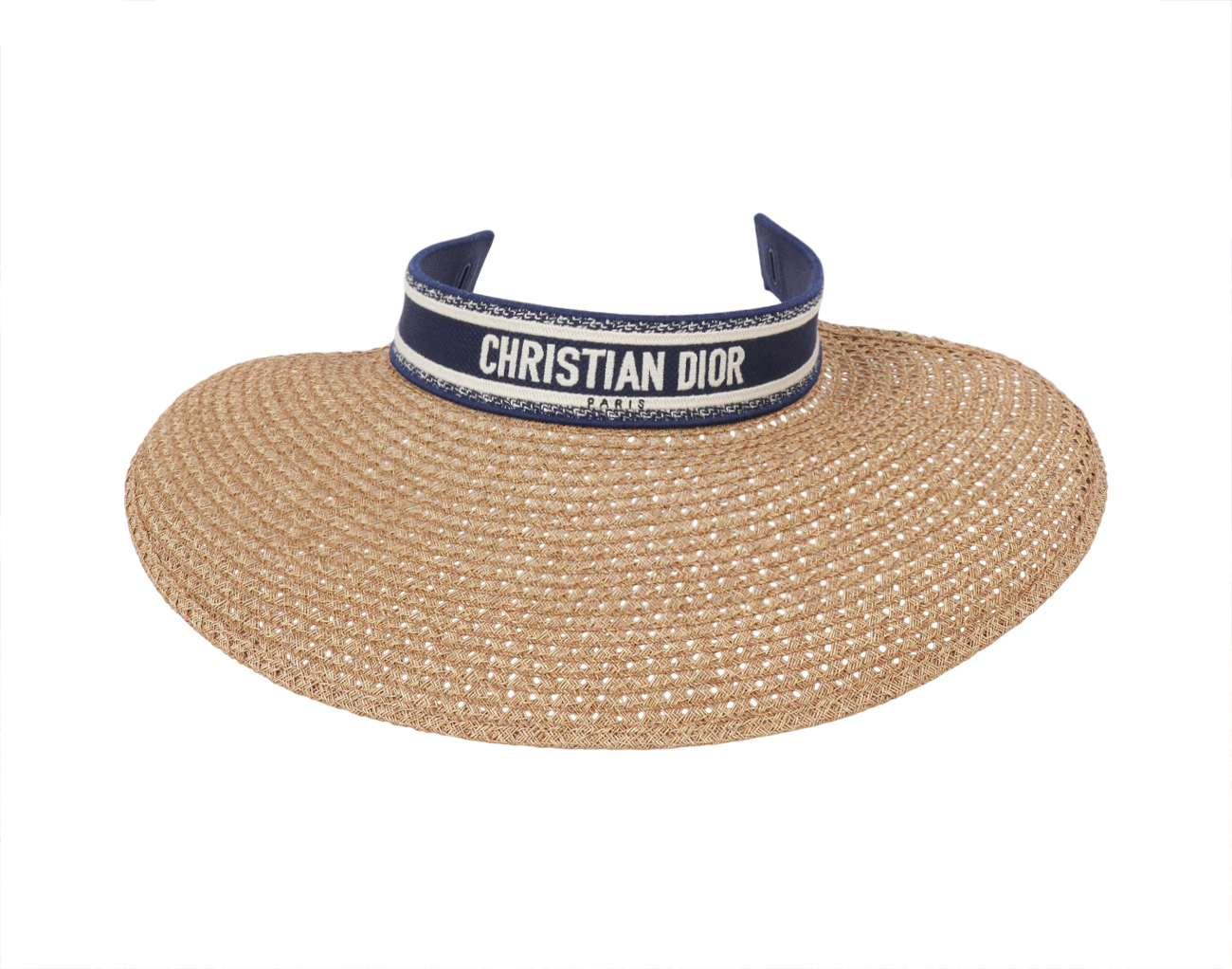 디올 리비에라 D-오션 미차 바이저 네이비 블루 화이트