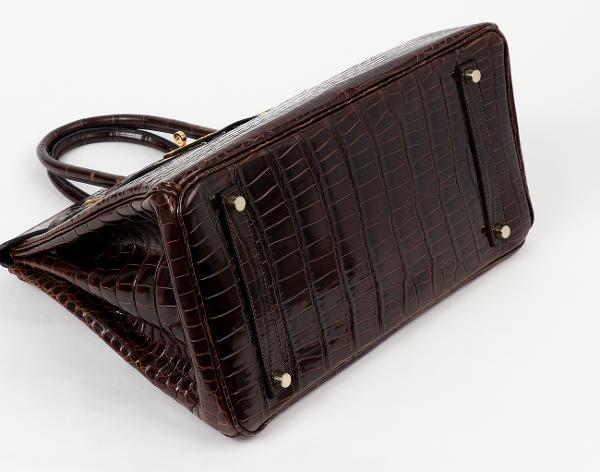 에르메스 벌킨 35 리쎄 포로수스 미엘 금장 M