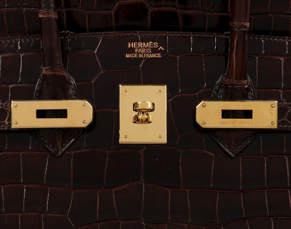 에르메스 벌킨 35 리쎄 포로수스 미엘 금장 M