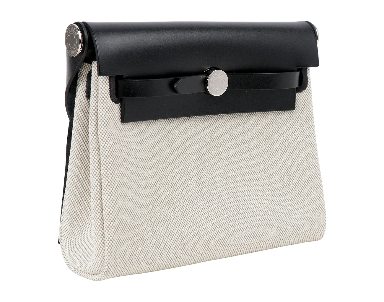 에르메스 미니 에르백 에크루 아망드 블랙 은장 K