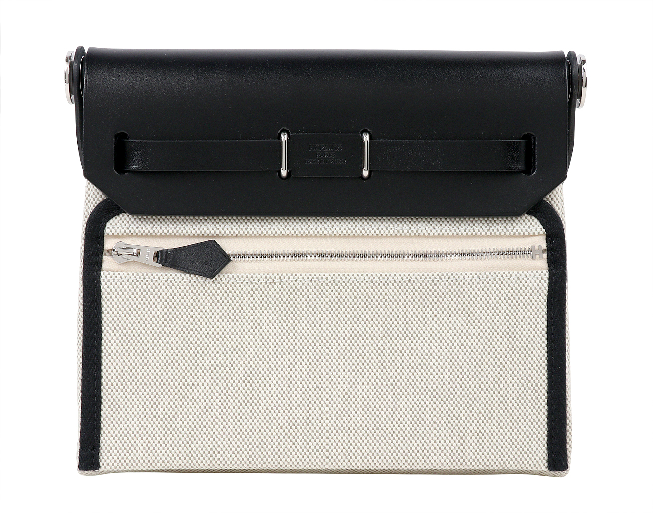 에르메스 미니 에르백 에크루 아망드 블랙 은장 K