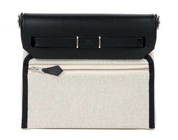 에르메스 미니 에르백 에크루 아망드 블랙 은장 K