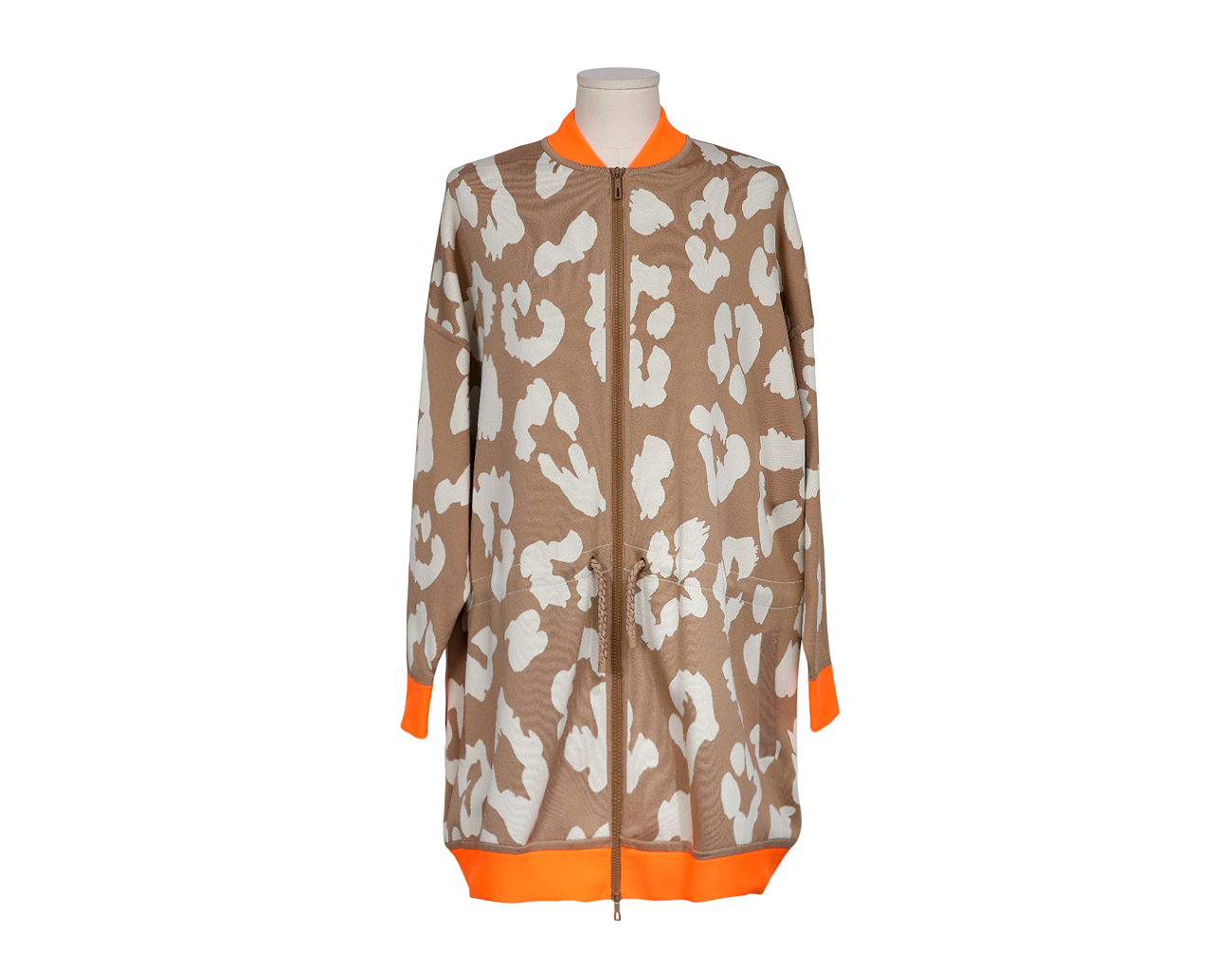 에르메스 정글 러브 플루오 파카 트윌렌 코트 베이지 카멜 34