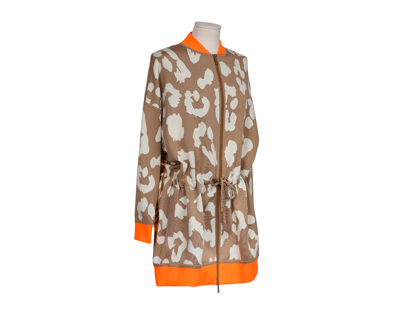 에르메스 정글 러브 플루오 파카 트윌렌 코트 베이지 카멜 34