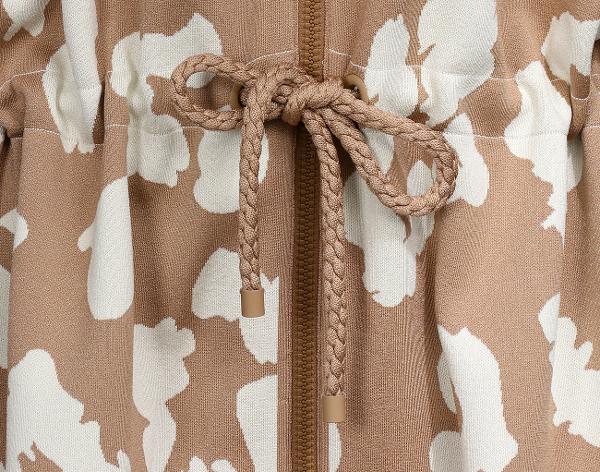 에르메스 정글 러브 플루오 파카 트윌렌 코트 베이지 카멜 34