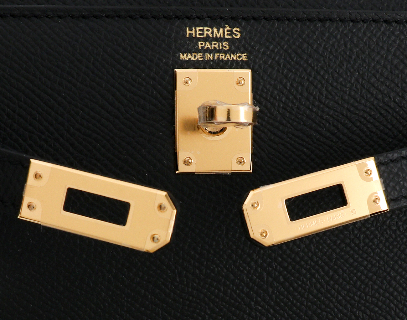 에르메스 셀리에 켈리 25 블랙 금장 K