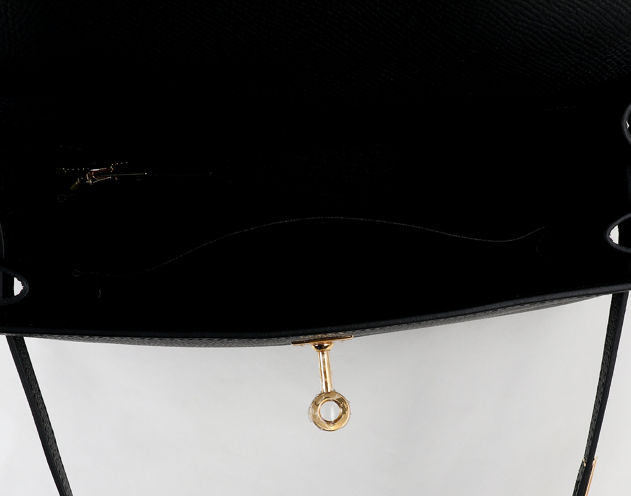 에르메스 셀리에 켈리 25 블랙 금장 K