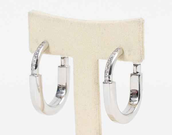 티파니앤코 티파니 락 이어링 미디엄 화이트골드 다이아몬드