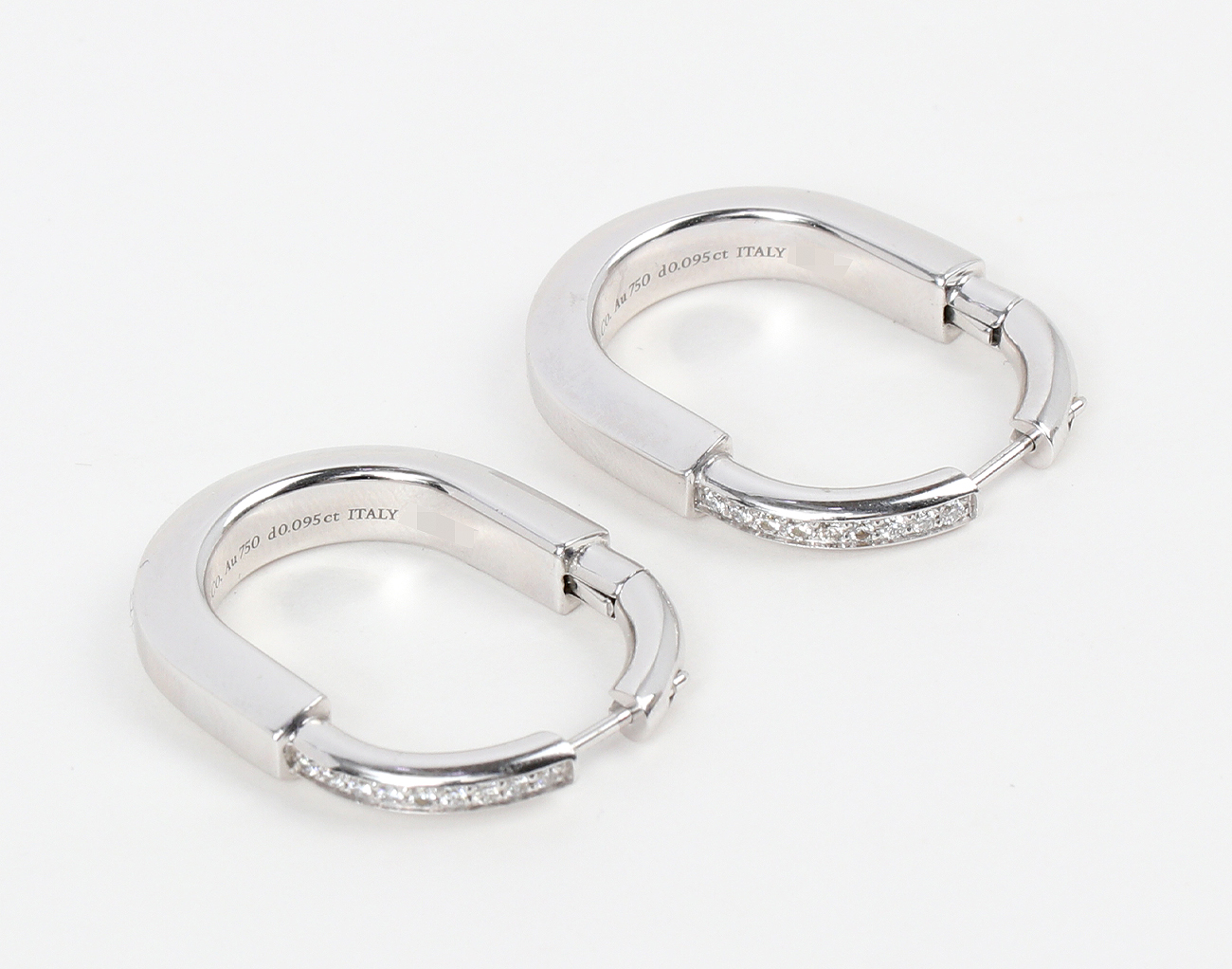 티파니앤코 티파니 락 이어링 미디엄 화이트골드 다이아몬드