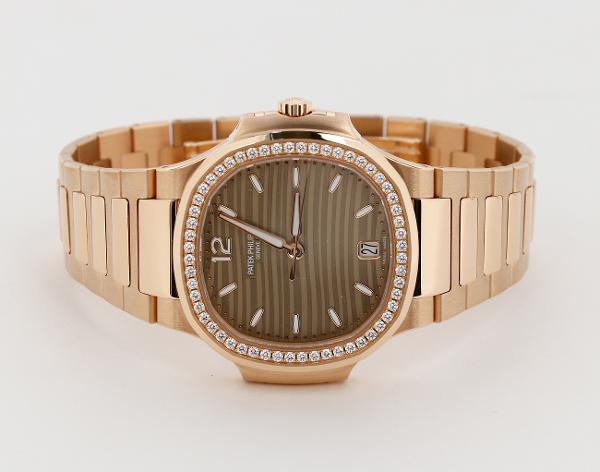 파텍필립 노틸러스 레이디 로즈골드 다이아몬드 골든 브라운 오팔 다이얼 7118/1200R-010