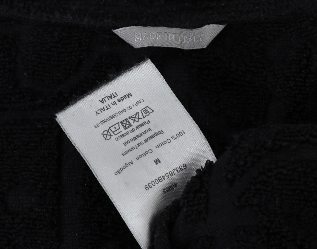 디올 오블리크 배스로브 블랙 M