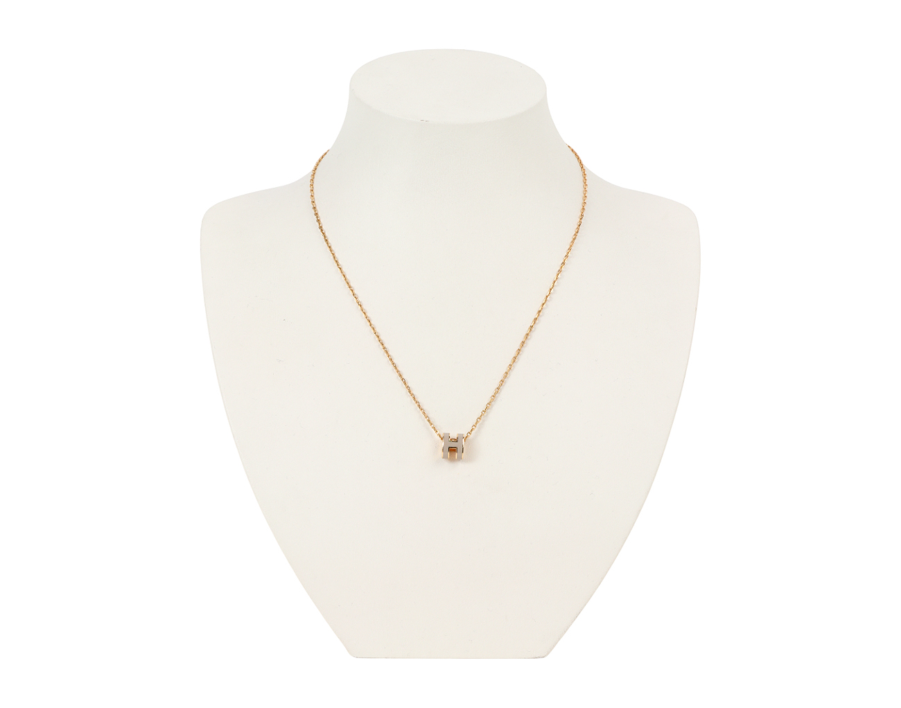 에르메스 미니 팝아슈 펜던트 마론 글라세 금장