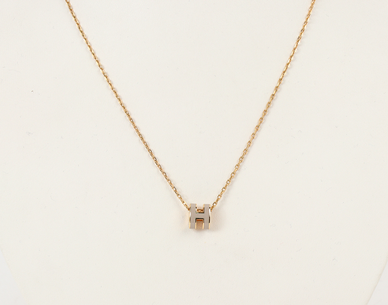 에르메스 미니 팝아슈 펜던트 마론 글라세 금장