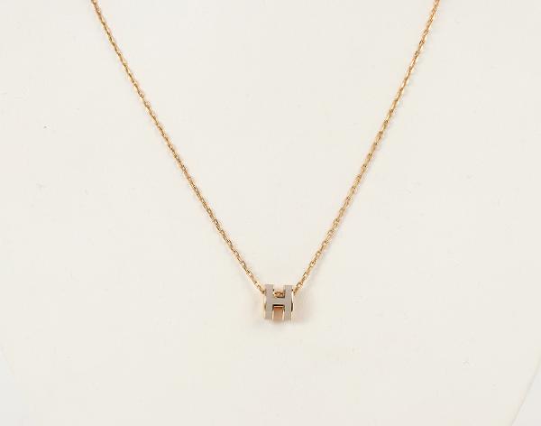 에르메스 미니 팝아슈 펜던트 마론 글라세 금장