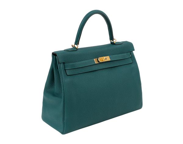 에르메스 켈리 35 말라카이트 금장 X