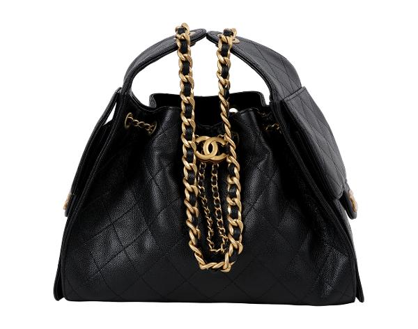 샤넬 25백 스몰 블랙 금장 캐비어