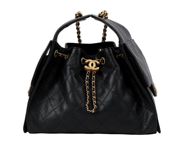 샤넬 25백 스몰 블랙 금장 캐비어