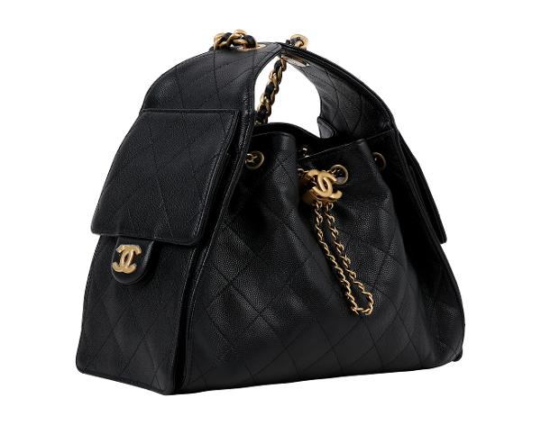 샤넬 25백 스몰 블랙 금장 캐비어