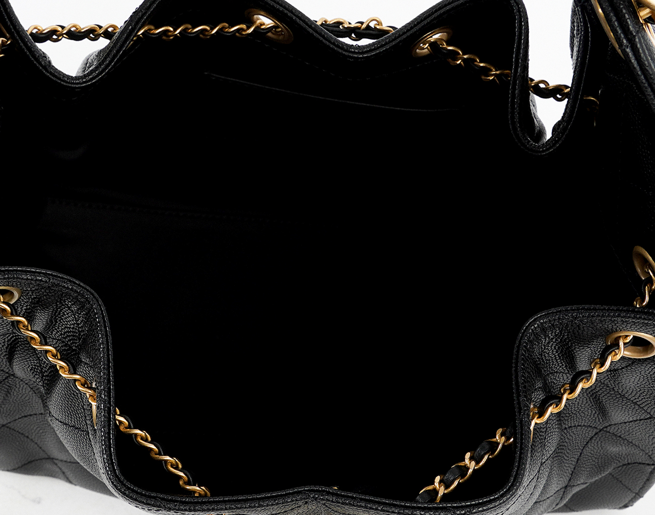 샤넬 25백 스몰 블랙 금장 캐비어
