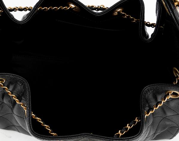 샤넬 25백 스몰 블랙 금장 캐비어