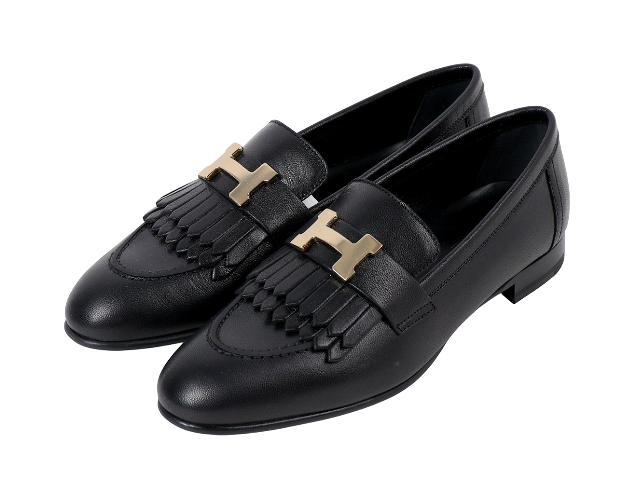 에르메스 로얄 로퍼 블랙 퍼마브래스 35 1/2