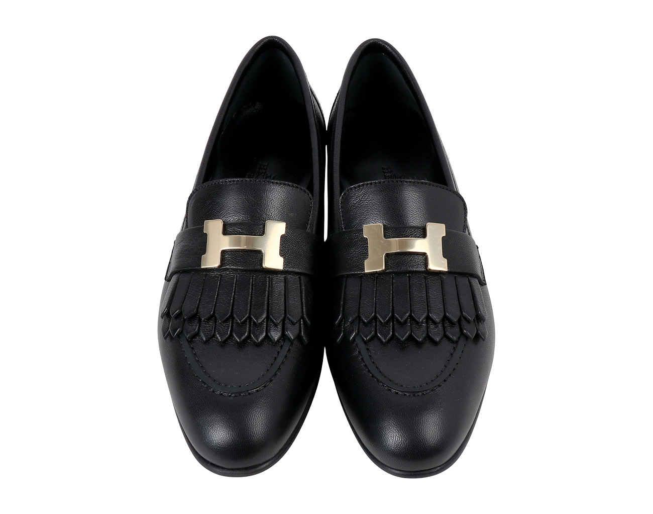 에르메스 로얄 로퍼 블랙 퍼마브래스 35 1/2