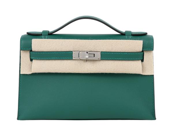 에르메스 켈리 포쉐트 베르트 모옌 은장 W