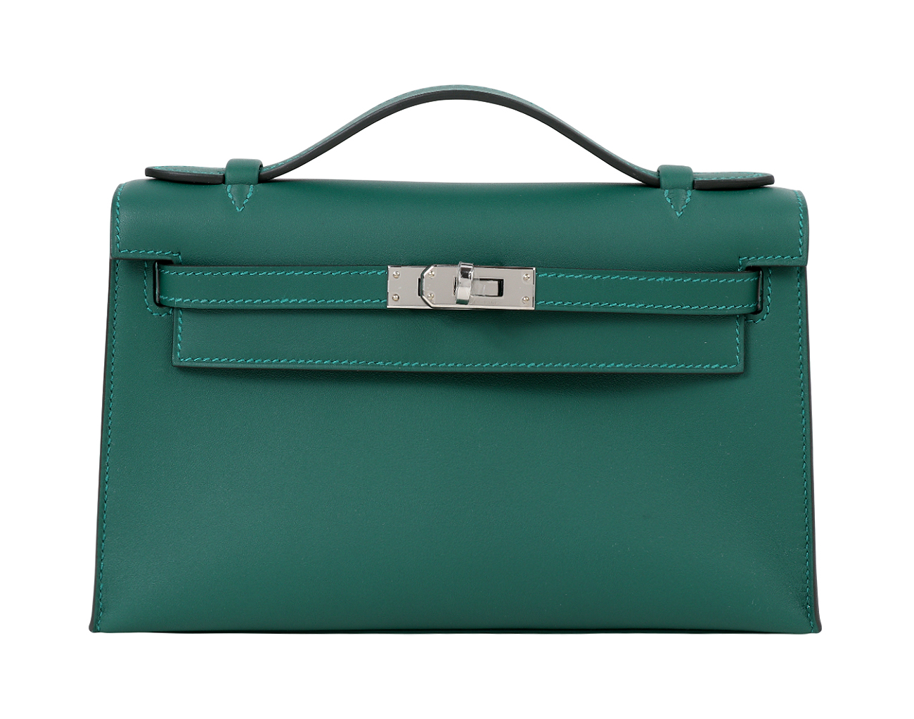 에르메스 켈리 포쉐트 베르트 모옌 은장 W