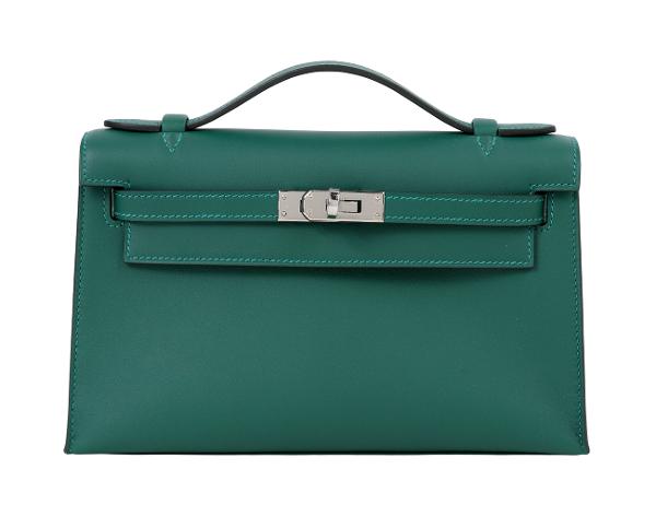 에르메스 켈리 포쉐트 베르트 모옌 은장 W