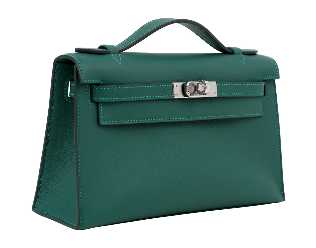 에르메스 켈리 포쉐트 베르트 모옌 은장 W