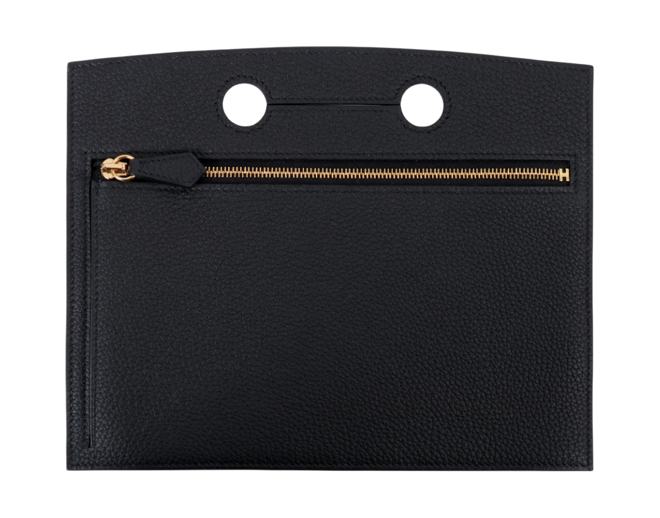 에르메스 백포켓 파우치 25 블랙 금장 Z