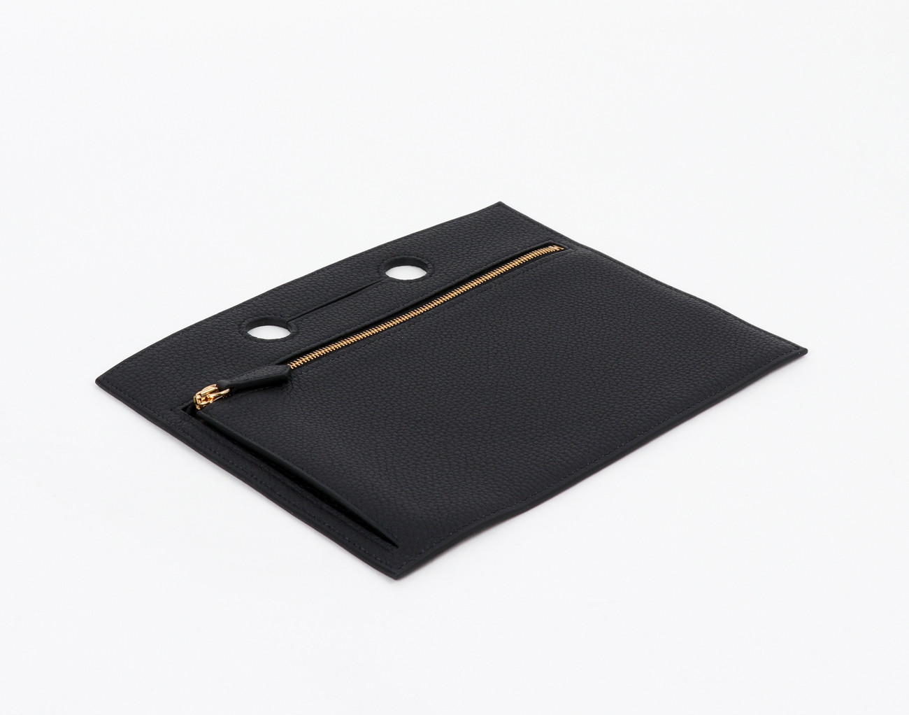 에르메스 백포켓 파우치 25 블랙 금장 Z