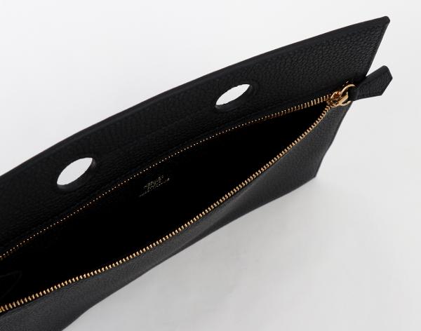 에르메스 백포켓 파우치 25 블랙 금장 Z